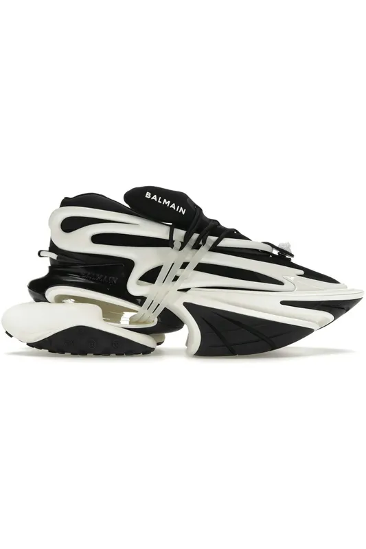 Balmain Unicorn Low-Top Black White (AM1VJ309KNOC / AN0VF724KNOC / BM1VJ309KNOC)