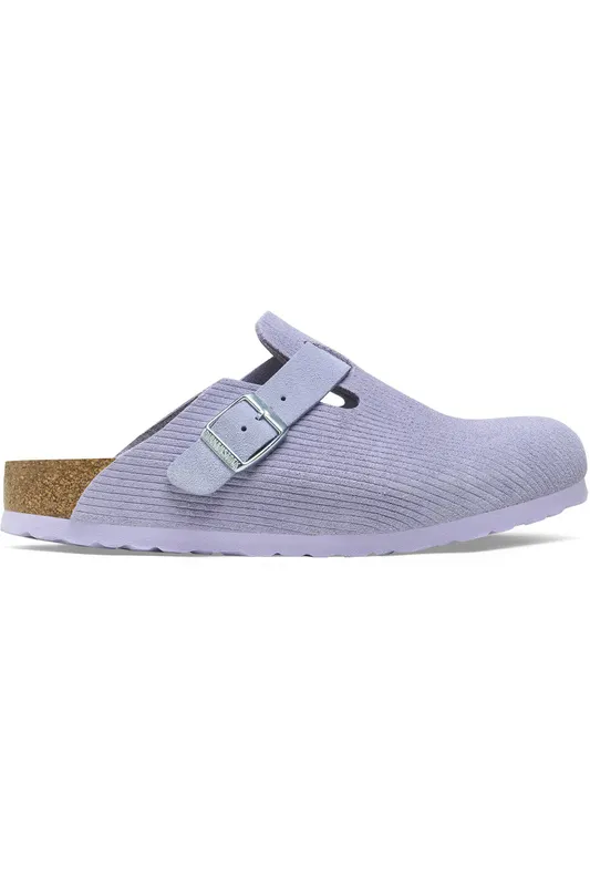 Birkenstock Boston Embossed Corduroy Suede Purple Fog (1026136/1026126)