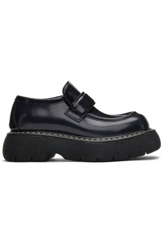 Bottega Veneta Bounce Leather Loafer Black (Women’s) (702497V10T01000)