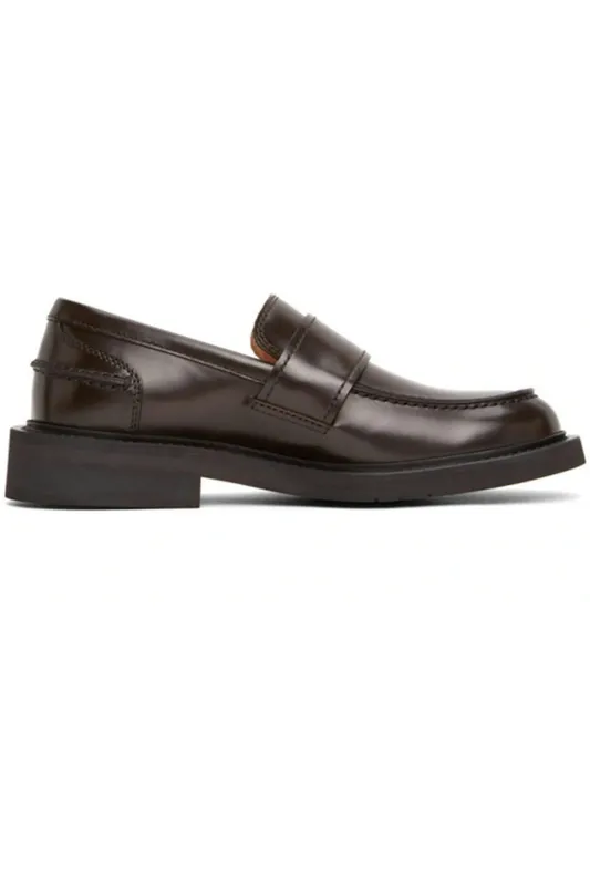 Bottega Veneta Brushed Calf Skin Classic Loafer Espresso (631300VBS302006)