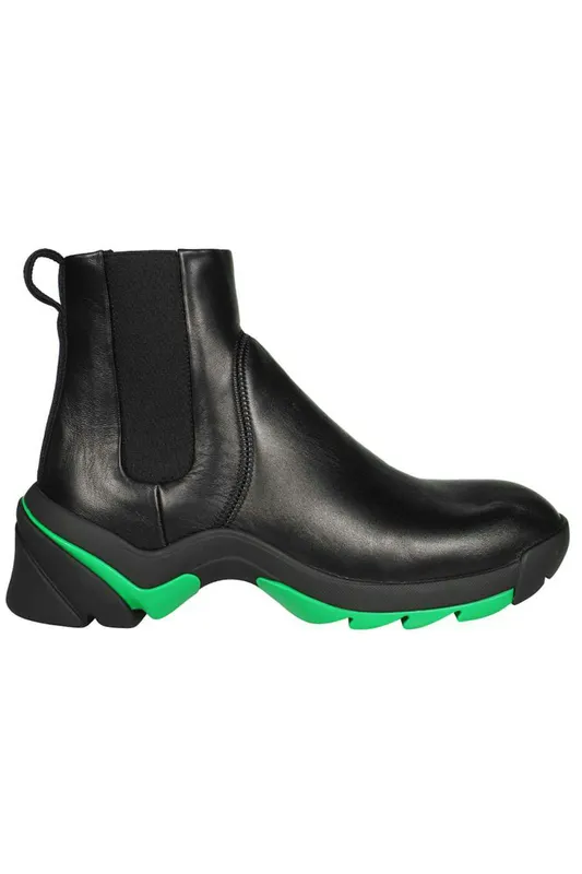 Bottega Veneta Flash High Top Sneaker Black Green (668586VBSD01295)