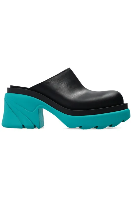 Bottega Veneta Flash Mule Black Blue (Women’s) (668525VBS501474)