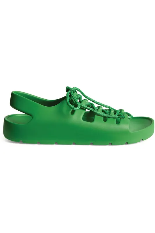 Bottega Veneta Jelly Lace Up Sandal Green (Women’s) (667220V11T03730)