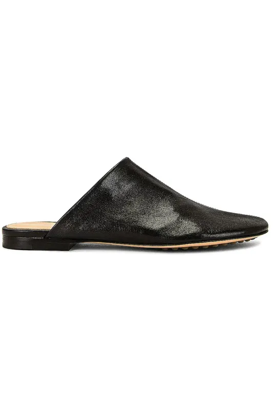 Bottega Veneta Leather Dot Sock Slippers Black (Women’s) (667185VBP401000)