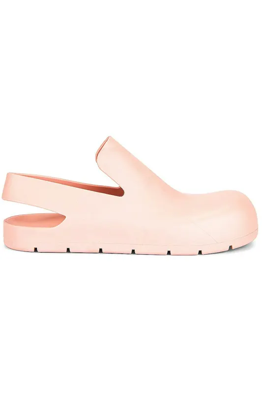 Bottega Veneta Open-Heel Puddle Sandal Peach Pink (Women’s) (661269V00P05475)