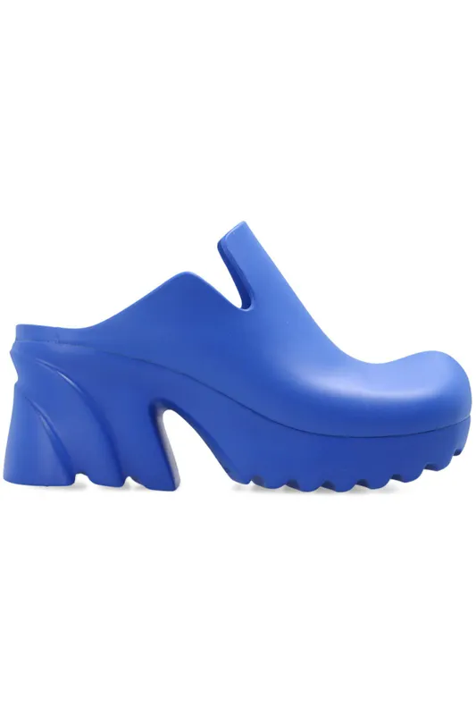 Bottega Veneta Rubber Flash Mules Navy Blue (Women’s) (667153V11T04209)