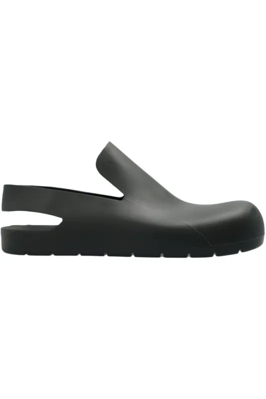 Bottega Veneta Rubber Slingback Puddle Shoe Black (658767V00P03223)
