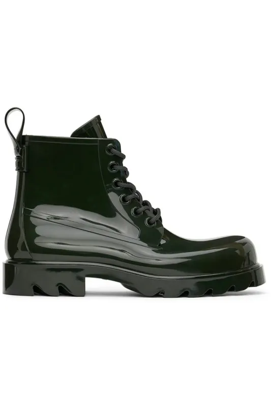 Bottega Veneta Stride Lace Up Ankle Boot Dark Green (676884V1AJ03381)