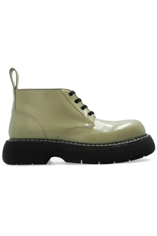 Bottega Veneta Swell Leather Shoes Green (651256V20V03025)