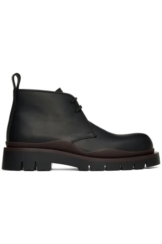Bottega Veneta Tire Desert Boot Black Fondant (667074VBS501314)