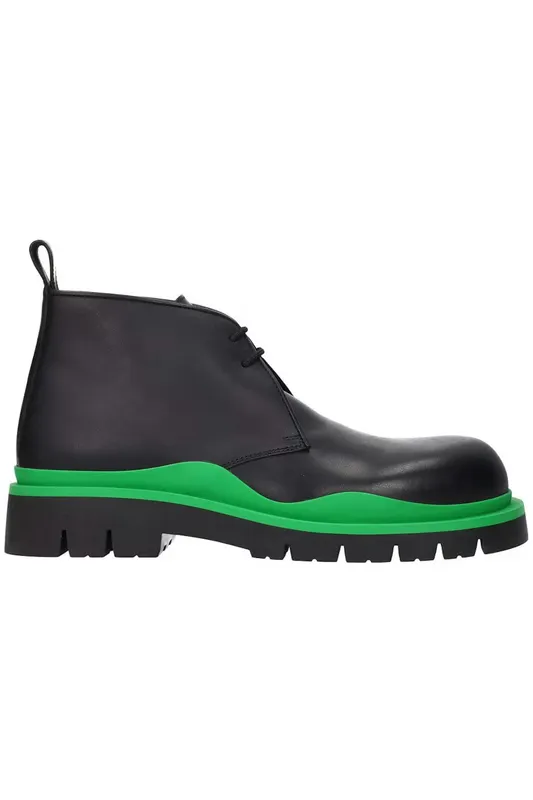 Bottega Veneta Tire Desert Boot Black Green (667074VBS503738)