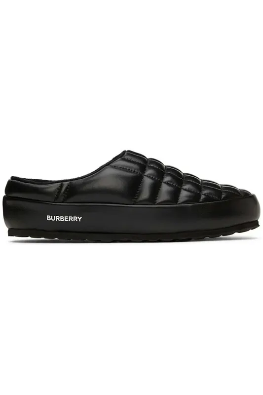 Burberry Leather Quilted Slipper Black (8047593)