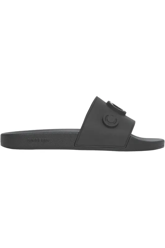 Burberry Logo Graphic Slides Black (8048196)