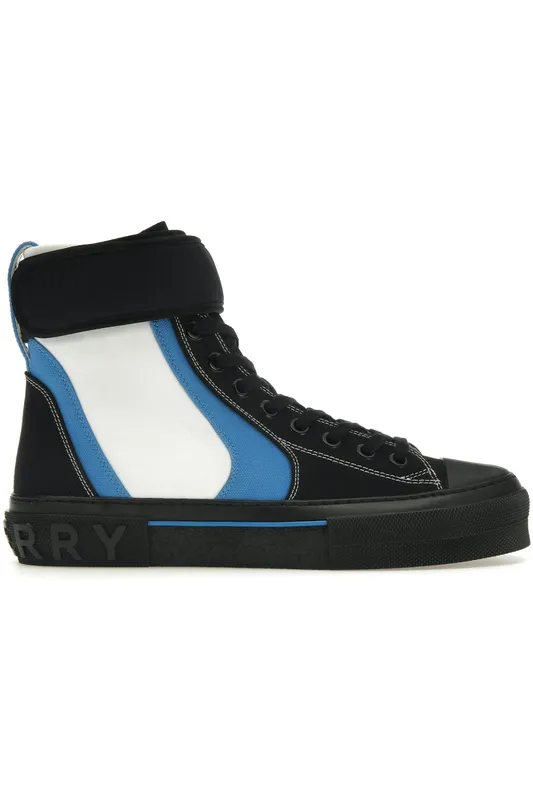 Burberry Sub High-Top Laced-Up Trainer Black Blue White (8055766)