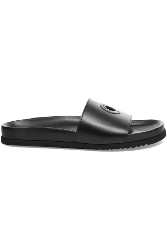 Burberry x Pop Trading Company Melroy Leather Slide Black (8056177)