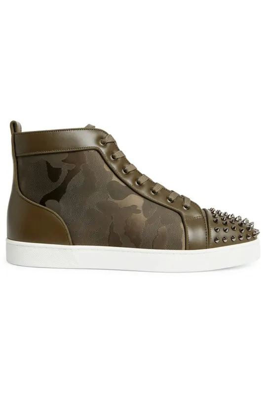 Christian Louboutin Lou Spikes Orlato Flat Balmore (3220707 C849)