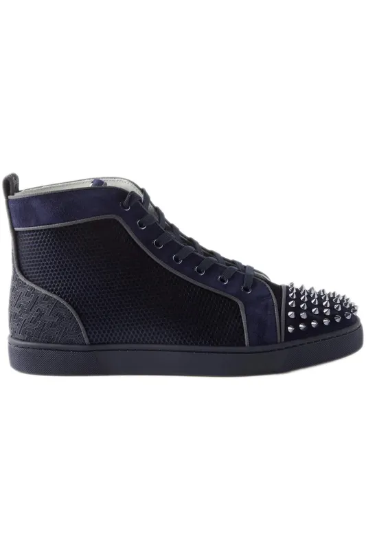 Christian Louboutin Lou Spikes Orlato Flat Version Rock (1230171-4023)
