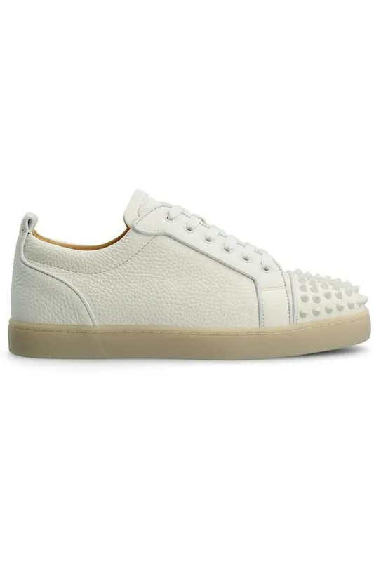 Christian Louboutin Louis Junior Spikes Orlato White (1230645-W011)