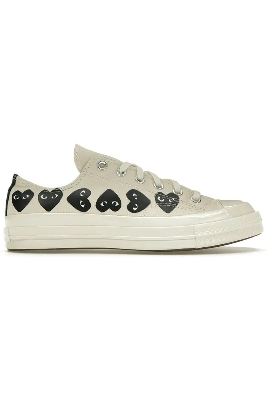 Converse Chuck Taylor All Star 70 Ox Comme des Garcons PLAY Multi-Heart Milk (A08150C/AZ-K126-001-2)