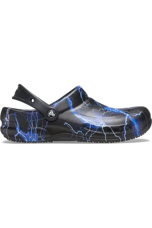 Crocs Bistro Clog Black Lightning Bolts (204044-0GZ)