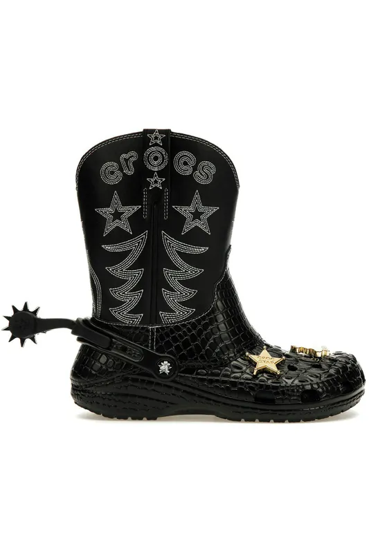 Crocs Classic Cowboy Boot Black (208695-001)