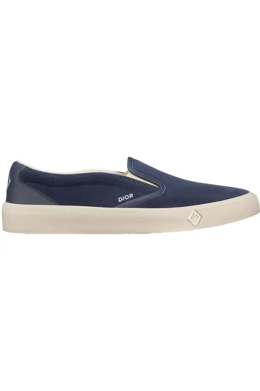 Dior B101 Slip-On Navy Blue Suede Calfskin (3SN296ZRG_H520)