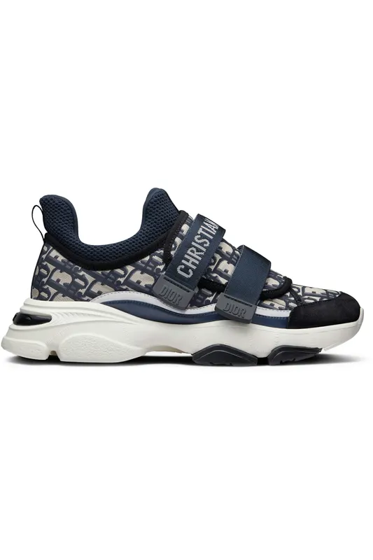 Dior D-Wonder Low Deep Blue White Dior Oblique Technical Fabric (Women’s) (KCK299OBY_S56B)