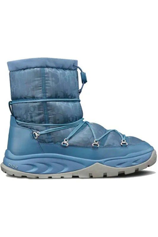 Dior Snow Ankle Boot Blue Oblique Nylon (3BO267ZLP500395)