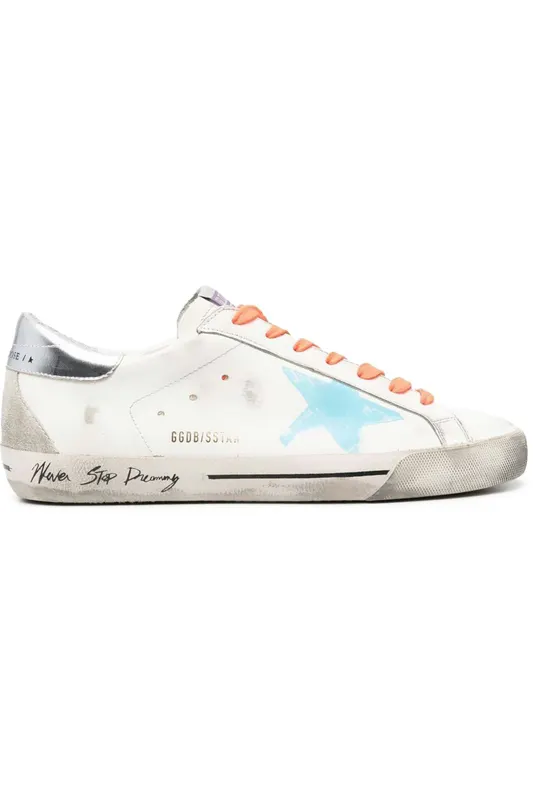 Golden Goose Super Star Never Stop Dreaming White Blue Orange (GMF00274F00253710900)