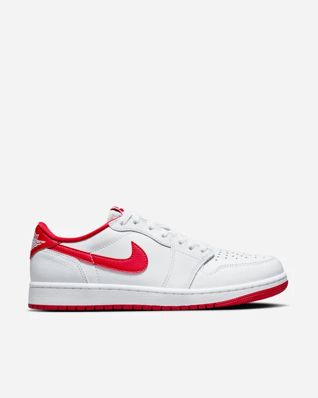 Jordan Brand Air Jordan 1 Retro Low ‘University Red’ WHITE/UNIVERSITY RED-WHITE – (111852-4)