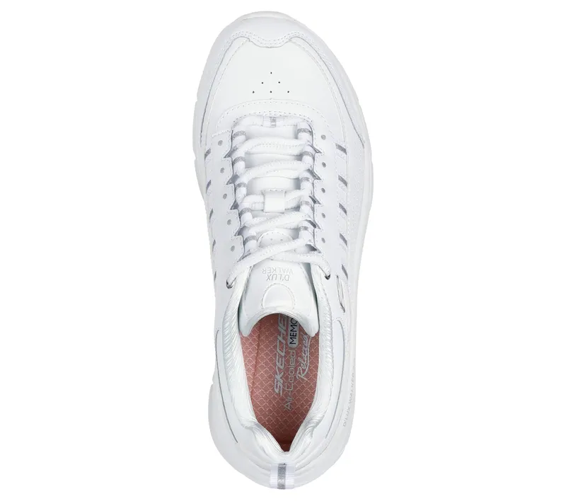 Skechers Relaxed Fit: D’Lux Walker 2.0 – Golden Step – Wit / Zilver (150106-WSL)