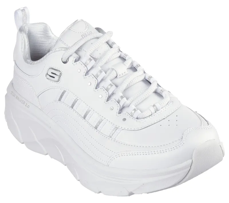 Skechers Relaxed Fit: D’Lux Walker 2.0 – Golden Step – Wit / Zilver (150106-WSL)