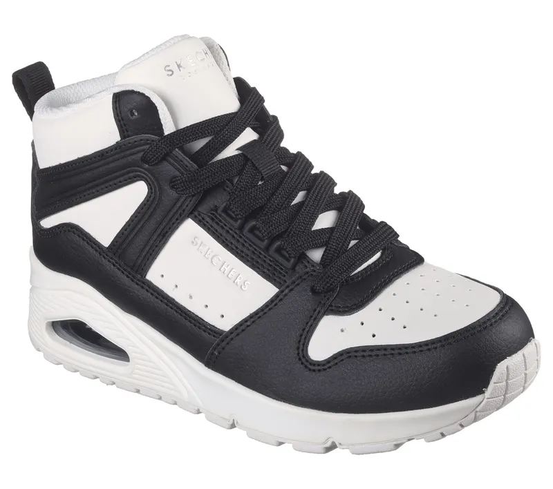 Skechers Uno – High Regards – Wit / Zwart (177099-WBK)