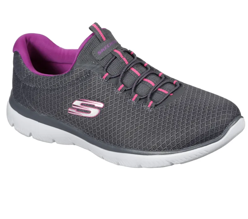 Skechers Summits – Houtskool / Purper (12980-CCPR)