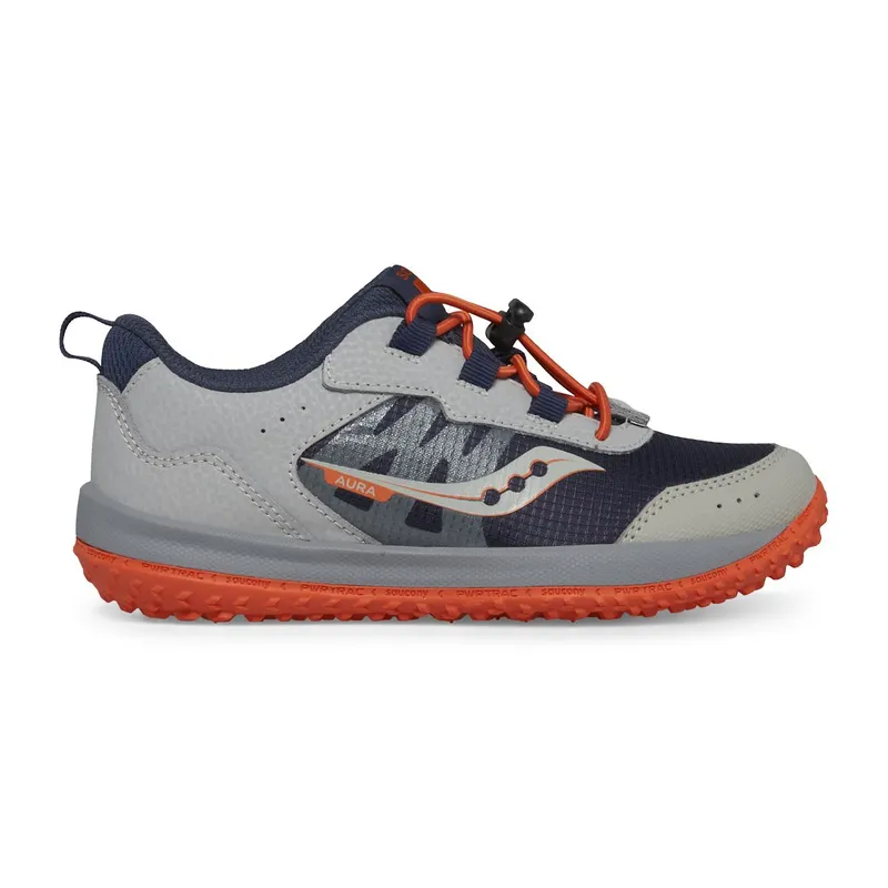 Saucony Aura KDZ Sneaker Grey / Orange / Navy (SK266707)