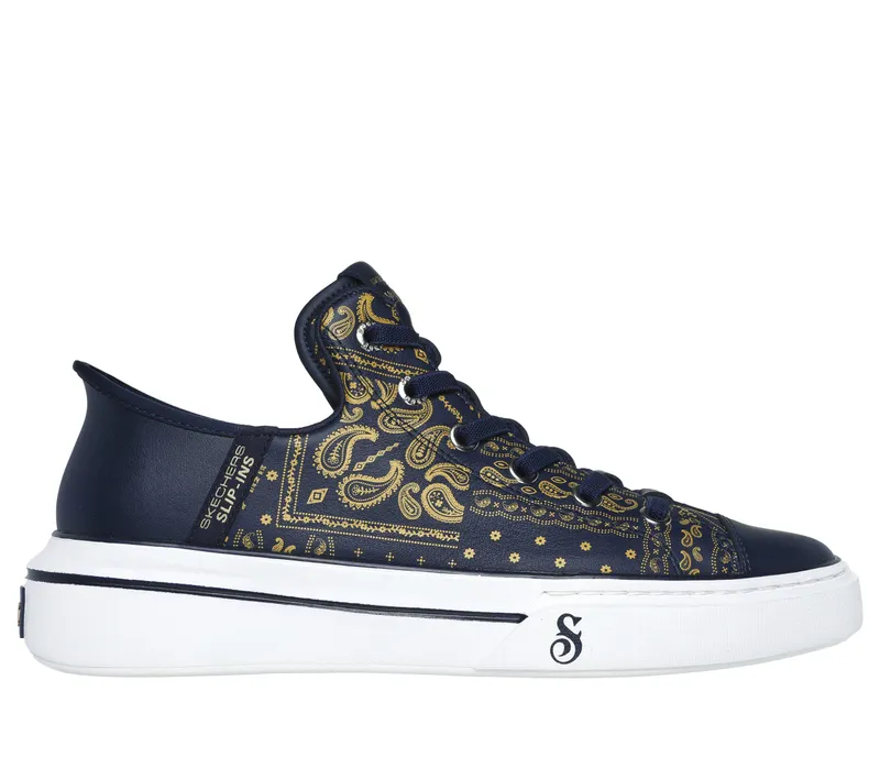 Skechers Premium Leather Slip-ins Snoop One – Double G – Marine (251017-NVY)