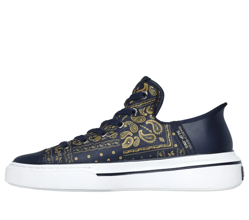 Skechers Premium Leather Slip-ins Snoop One – Double G – Marine (251017-NVY)