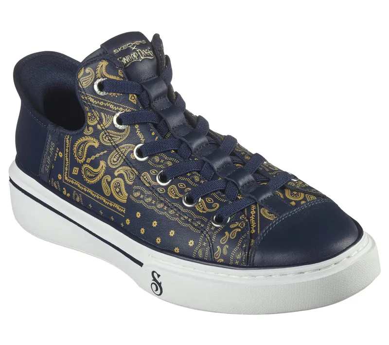 Skechers Premium Leather Slip-ins Snoop One – Double G – Marine (251017-NVY)