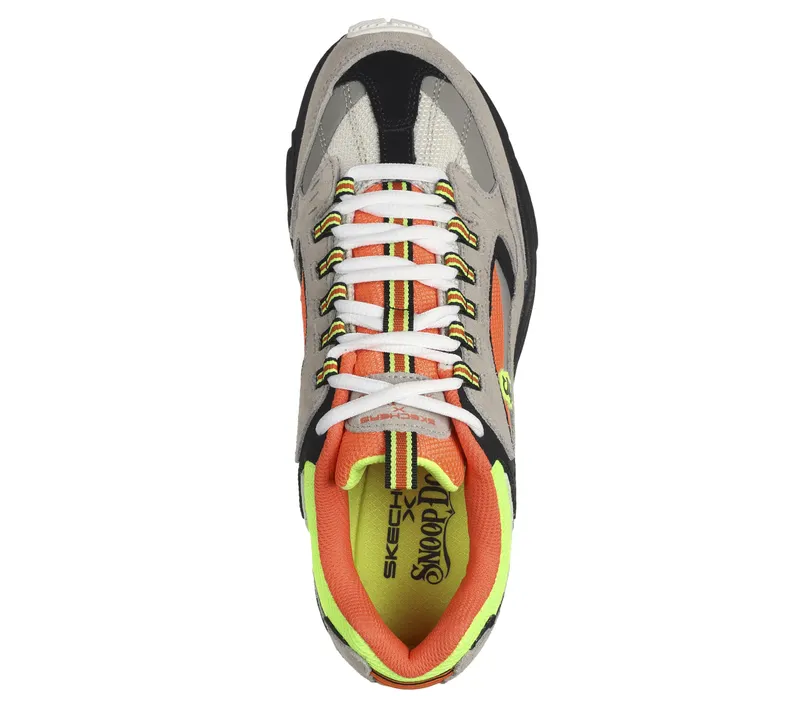 Skechers Snoop Dogg: Stamina – Snoop ’91 – Grijs / Oranje (251018-GYOR)