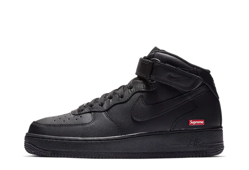 Nike x Supreme Air Force 1 Mid Box Logo (FZ8784-001)