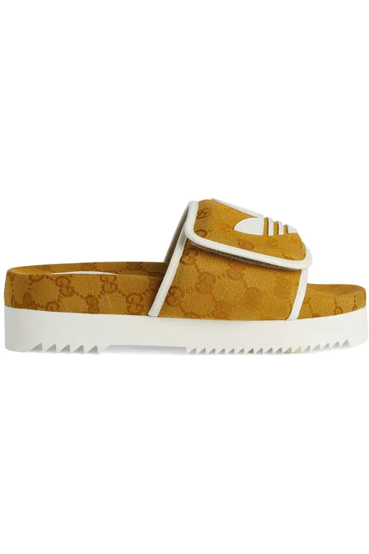 adidas x Gucci Monogram Slide Mesa (Women’s) (702398 FAAW2 7142)