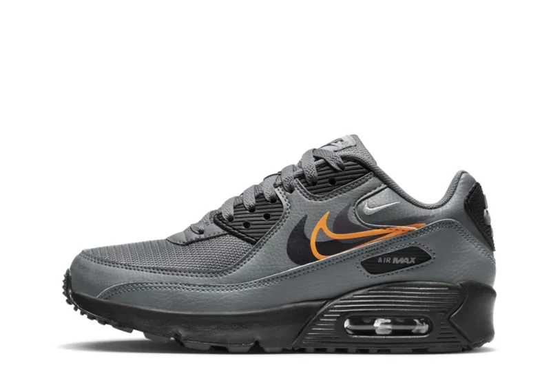 Nike Air Max 90 GS Multi Swoosh Grey (FN7785-001)