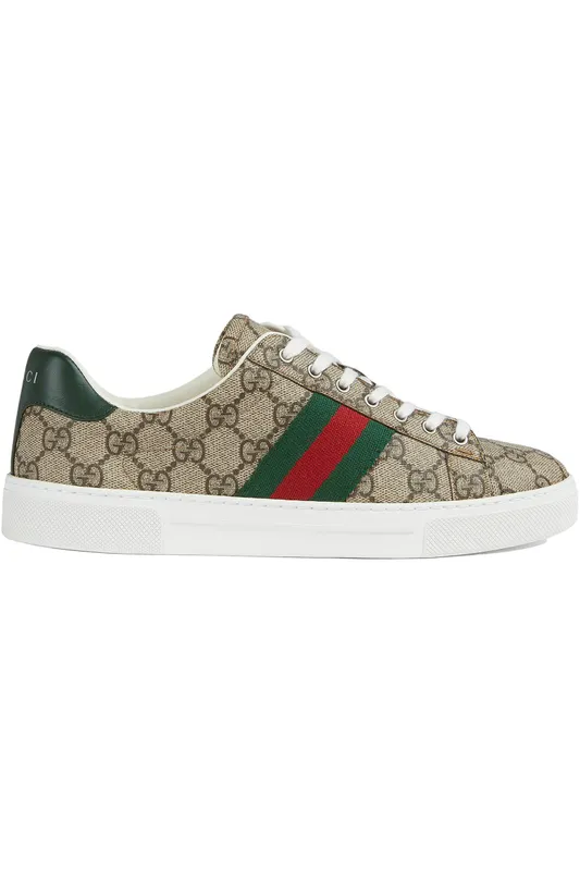 Gucci Ace GG Crystal Canvas Web Beige (Women’s) (760774 FACMZ 9746)