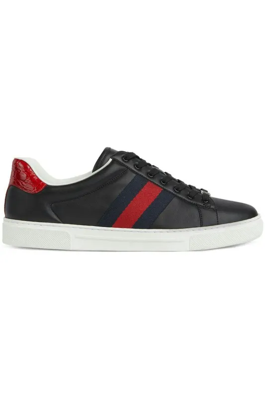 Gucci Ace Web Black Navy Red (757892 AACAG 1096)