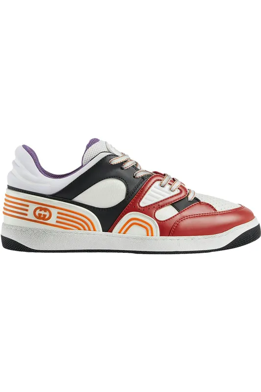 Gucci Basket Low-Top Sneaker Red Black (6978822SH906662)