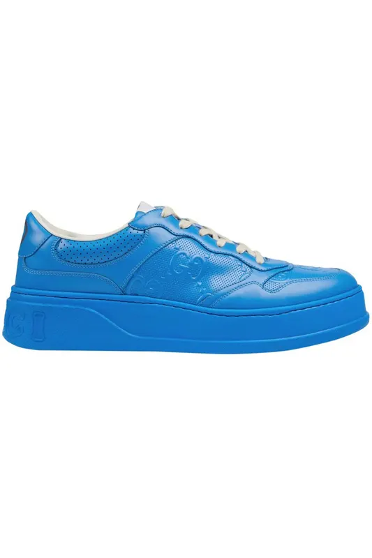 Gucci GG Embossed Sneaker Bright Blue (700641 1XL10 4344)