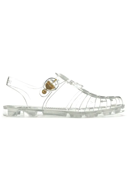 Gucci GG Fisherman Sandal White Clear (Women’s) (676970JFM008300)