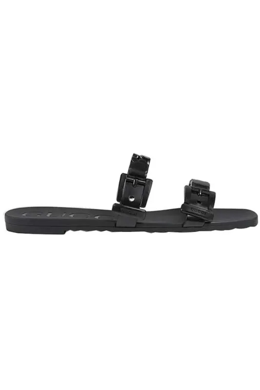 Gucci Rubber Slide Black (Women’s) (624731 J8700 1000)
