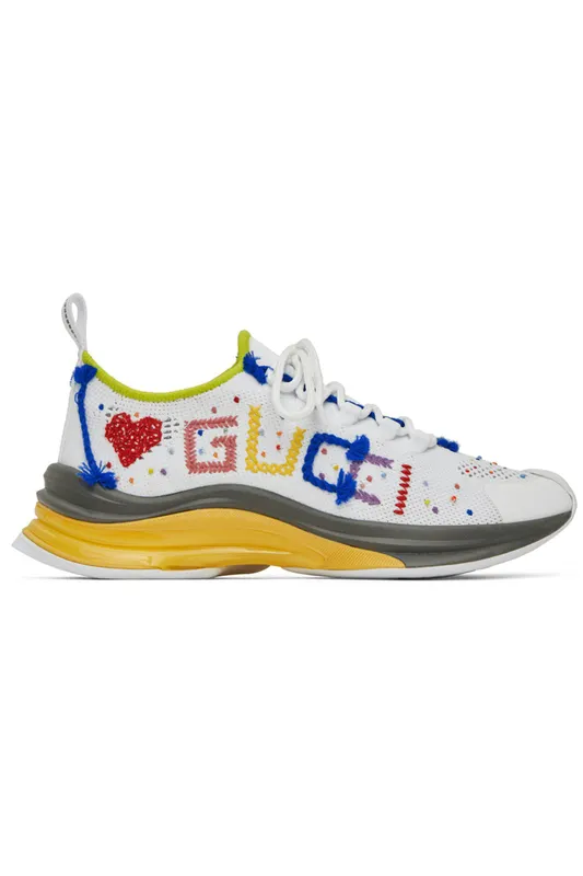 Gucci Run Lovelight White Blue Red (708643 FAAJQ 9142)