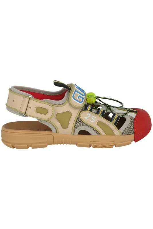 Gucci Tinsel Sports Sandal Black Gold Red (564297 98D30 8485)